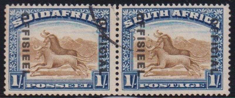 SA 1932 1/- OFFICIAL FINE USED  SACC O21 CV R1500