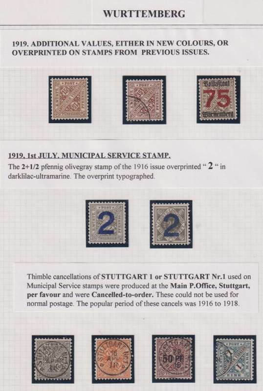 WURTTEMBERG, GERMANY LOVELY COLLECTION-FINE USED & MINT WRITTEN UP