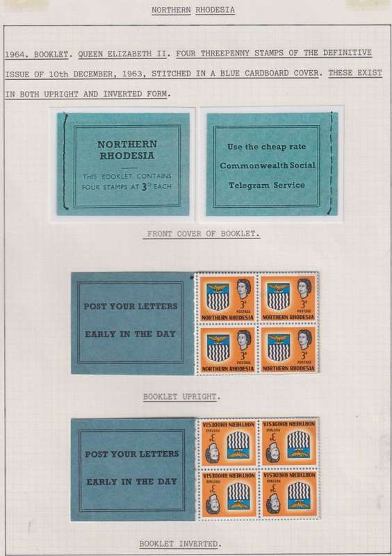 NORTHERN RHODESIA NICE WRITTEN UP SMALL COLLECTION