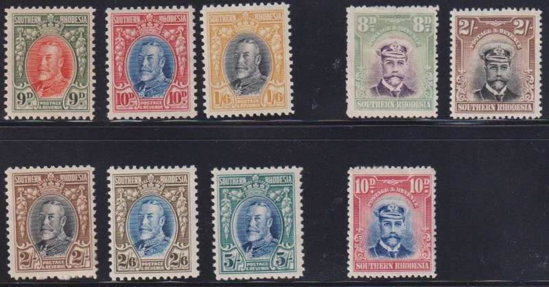 SOUTHERN RHODESIA KGV MINT LOT