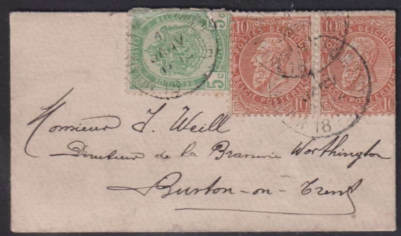 BELGIUM TINY COVER 87,5 x 50mm!