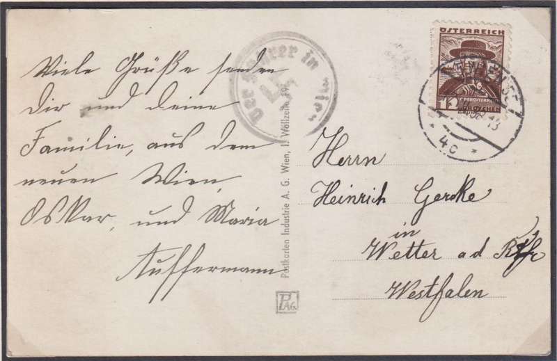 AUSTRIA -  1938 "DER FUHRER IN WIEN" COVER & CARD & OTHERS