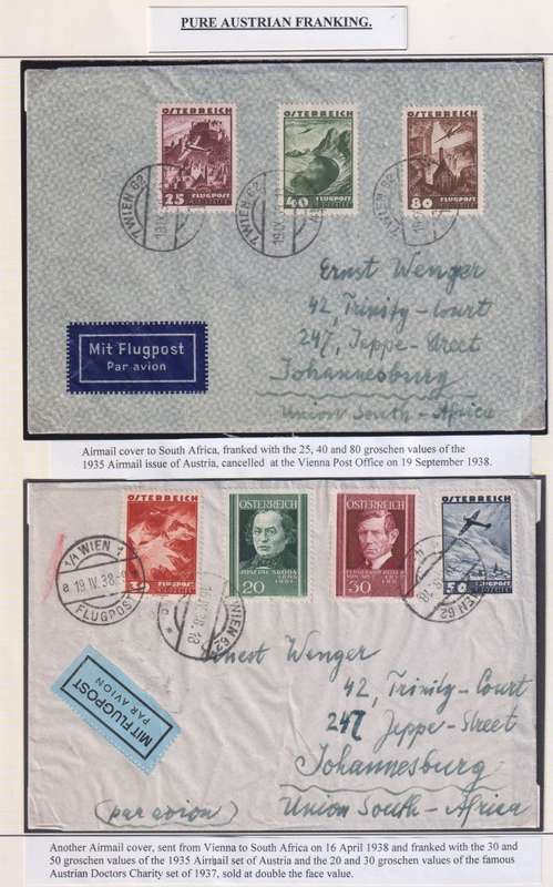 AUSTRIA -  1938 "DER FUHRER IN WIEN" COVER & CARD & OTHERS