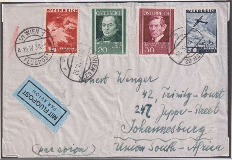 AUSTRIA -  1938 "DER FUHRER IN WIEN" COVER & CARD & OTHERS