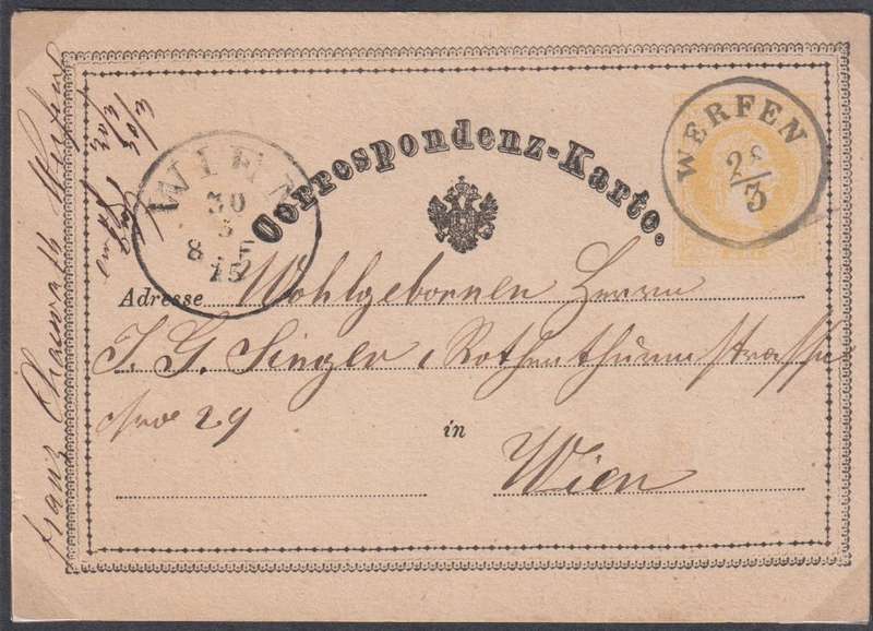 AUSTRIA 1875-1890 POSTCARDS - SUPERBLY WRITTEN UP