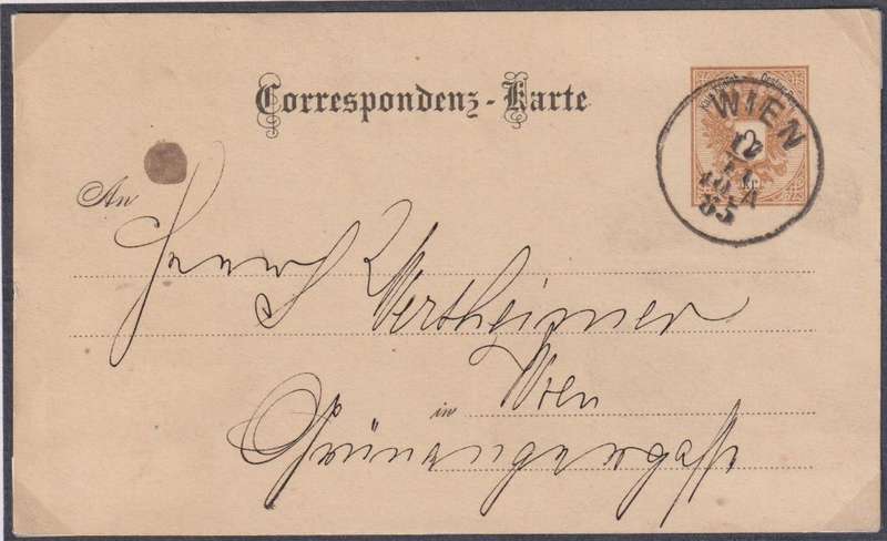 AUSTRIA 1875-1890 POSTCARDS - SUPERBLY WRITTEN UP