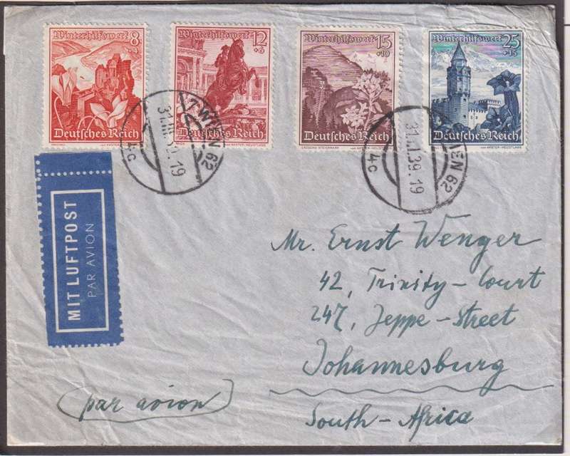 GERMANY  USED IN AUSTRIA 1934-1939 COVERS