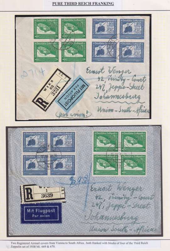 GERMANY  USED IN AUSTRIA 1934-1939 COVERS