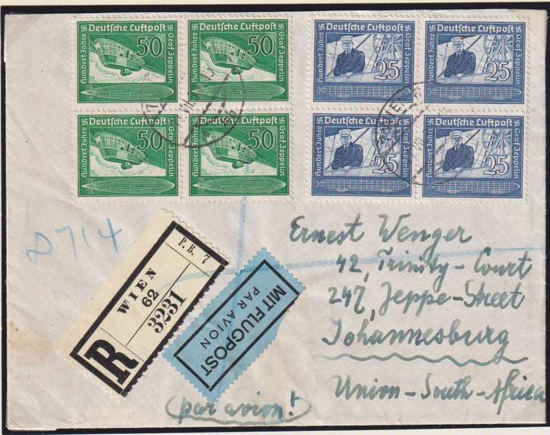 GERMANY  USED IN AUSTRIA 1934-1939 COVERS