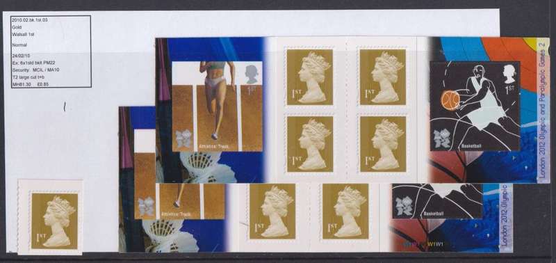 GREAT BRITAIN 2010 UM ISSUES, STAMPS, BOOKLETS, MIN SHEETS