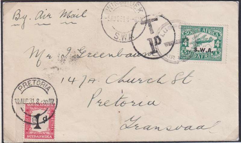 UNION POSTAGE DUES ON INCOMING COVERS/CARDS - SUPERB LOT