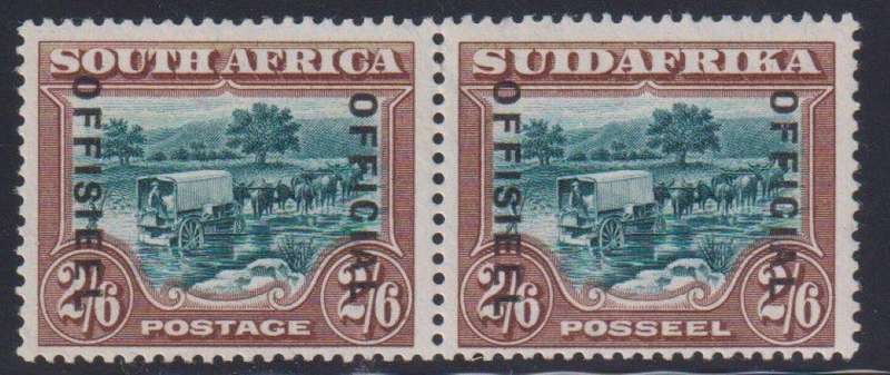SA 1932 2/6 OFFICIAL "THIN LETTERING" SUPERB HINGED MINT- SACC O22d -CV R2500