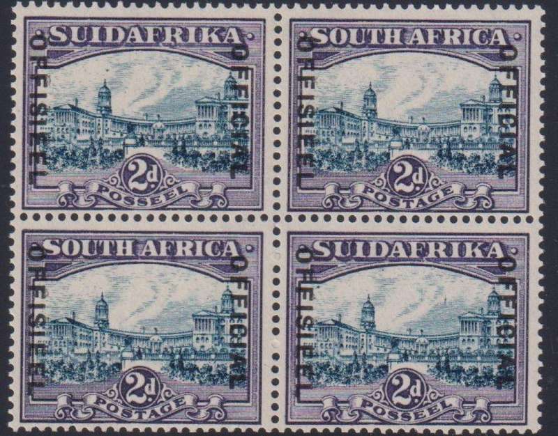 SA 1930 2d OFFICIAL BLOCK  UNMOUNTED  MINT- SACC O15b CV R7200+