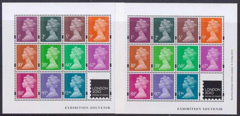 GREAT BRITAIN 2010 ISSUES, MIN SHEETS, BOOKLETS, SELF ADHESIVE - A SUPERB LOT - HIGH FACE