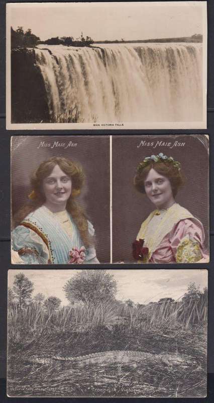 RHODESIA - BSAC POSTCARDS - DOUBLE HEADS