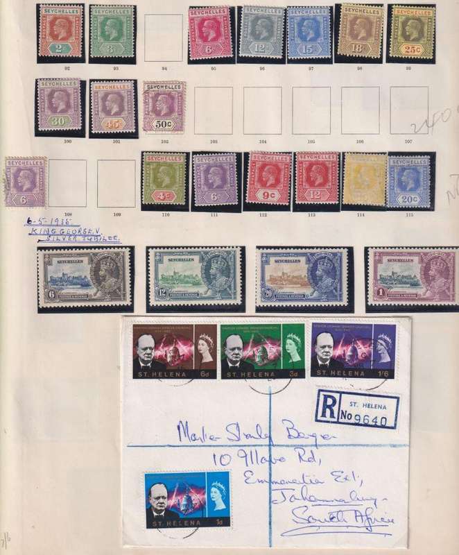 SEYCHELLES EARLY COLLECTION ON PAGES - HIGH CAT VALUE