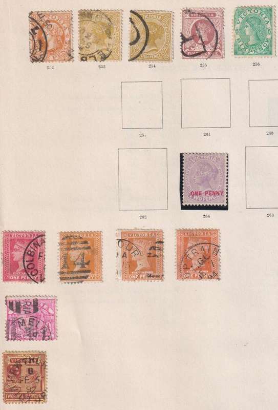 AUSTRALIA - VICTORIA LOVELY MINT/USED LOT ON PAGES