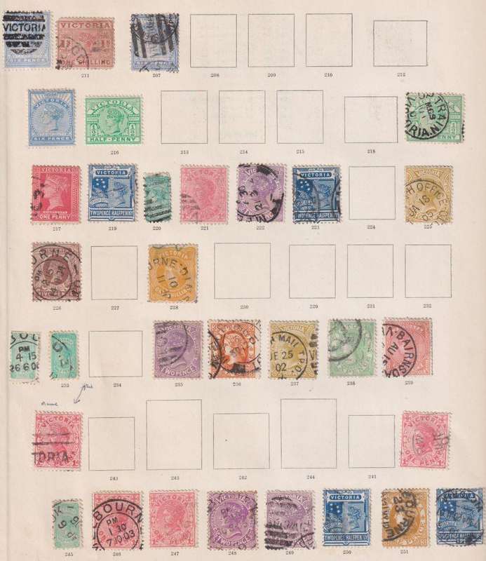 AUSTRALIA - VICTORIA LOVELY MINT/USED LOT ON PAGES