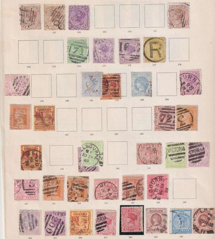 AUSTRALIA - VICTORIA LOVELY MINT/USED LOT ON PAGES