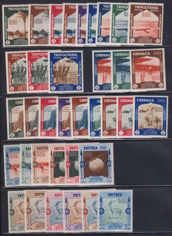 ITALIAN COLONIES IN AFRICA  LOVELY UNMOUNTED MINT LOT
