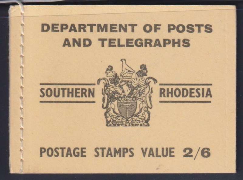 SOUTHERN RHODESIA  1954 QE11  BOOKLET SACC R1700