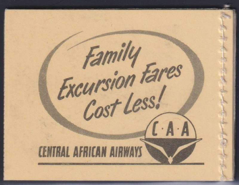 SOUTHERN RHODESIA  1954 QE11  BOOKLET SACC R1700