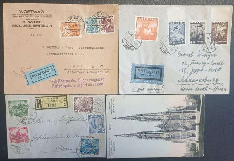 AUSTRIA & GERMANY GREAT LOT OF COVERS & POSTCARDS