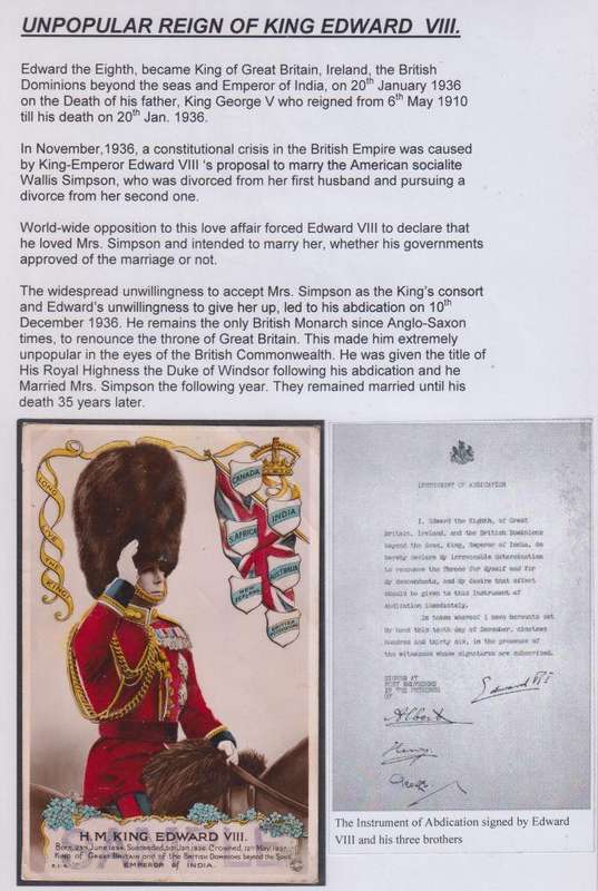 GREAT BRITAIN SUPERB EDWARD V111 WRITTEN UP COLLECTION