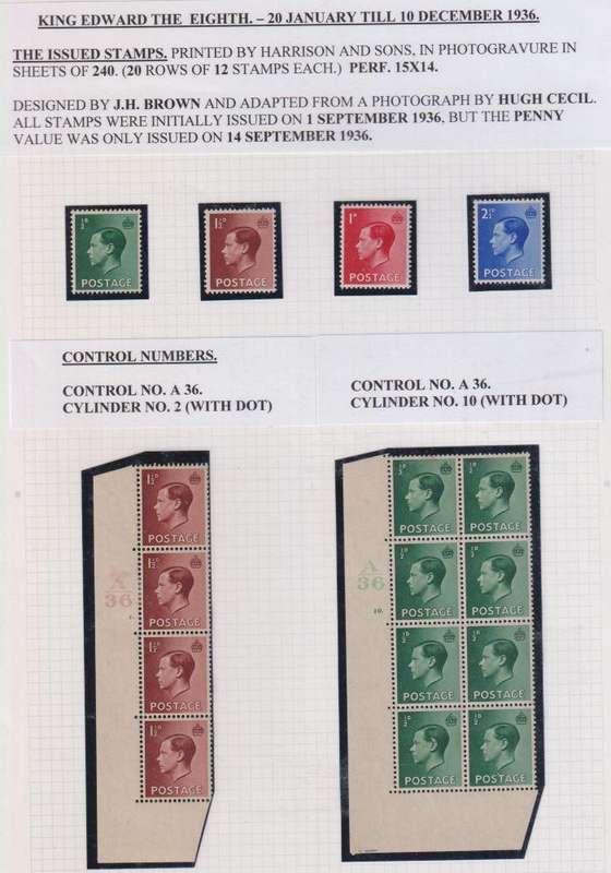 GREAT BRITAIN SUPERB EDWARD V111 WRITTEN UP COLLECTION