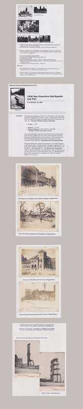 USA 1906 SAN FRANCISCO EARTHQUAKE WRITTEN UP COLLECTION OF PHOTOS