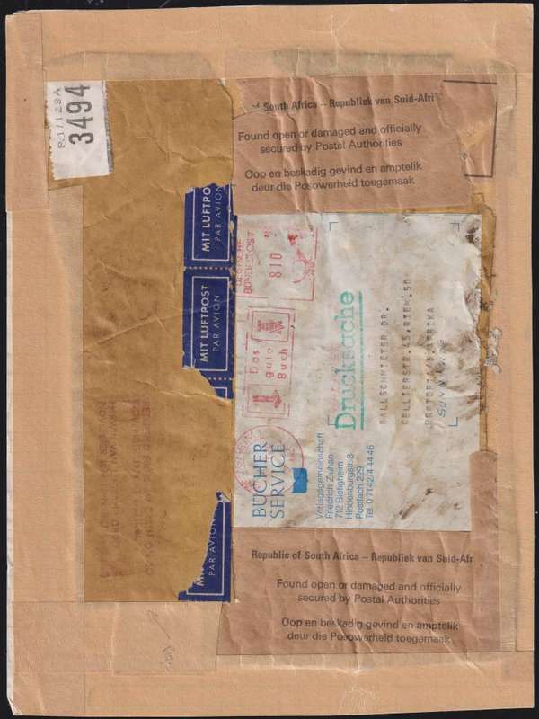 GERMANY-LUFTHANSA 1974 PLANE CRASH PRINTED MATTER