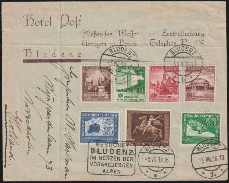 GERMANY  1938/9 COVERS INCL ZEPELLINS - WRITTEN UP