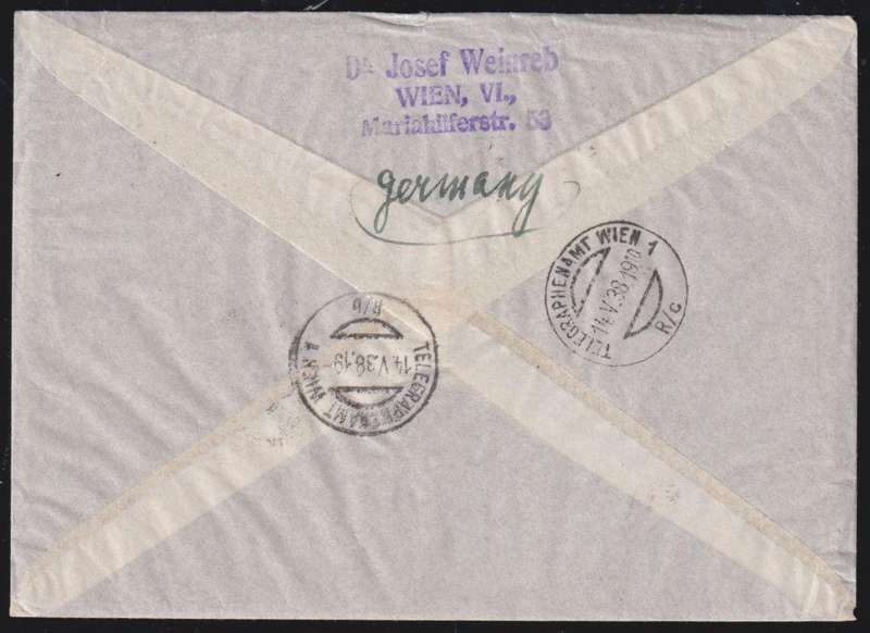 AUSTRIA - GERMANY 1938 COVERS MIXED STAMPS - INCL A ZEPPELIN