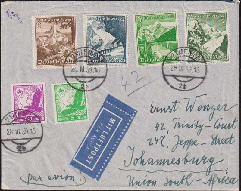 GERMANY  1938/9 COVERS INCL ZEPELLINS - WRITTEN UP