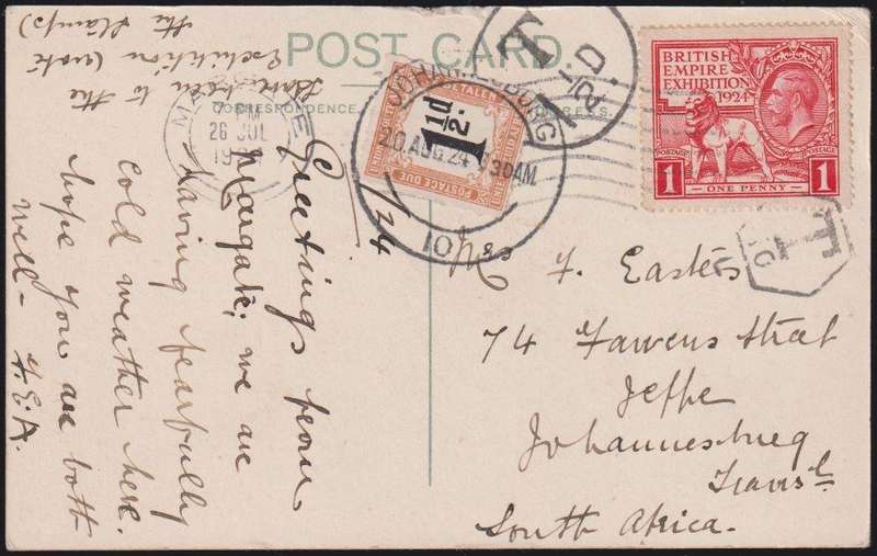 UNION POSTAGE DUES ON INCOMING COVERS/CARDS - SUPERB LOT