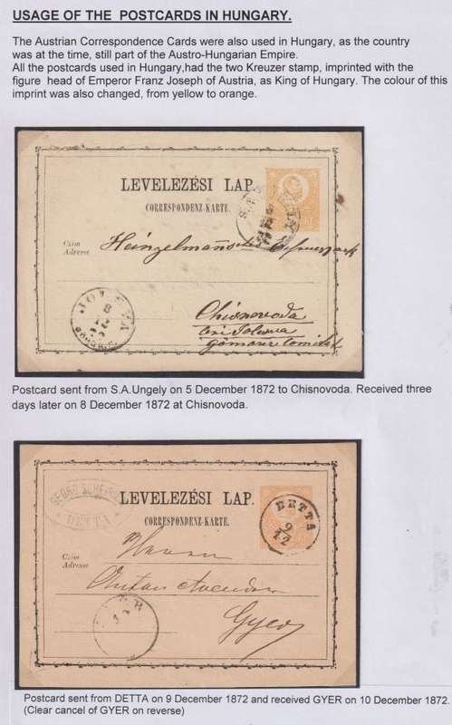 AUSTRIA POSTCARDS ALSO USED IN HUNGARY - A SUPERB LOT