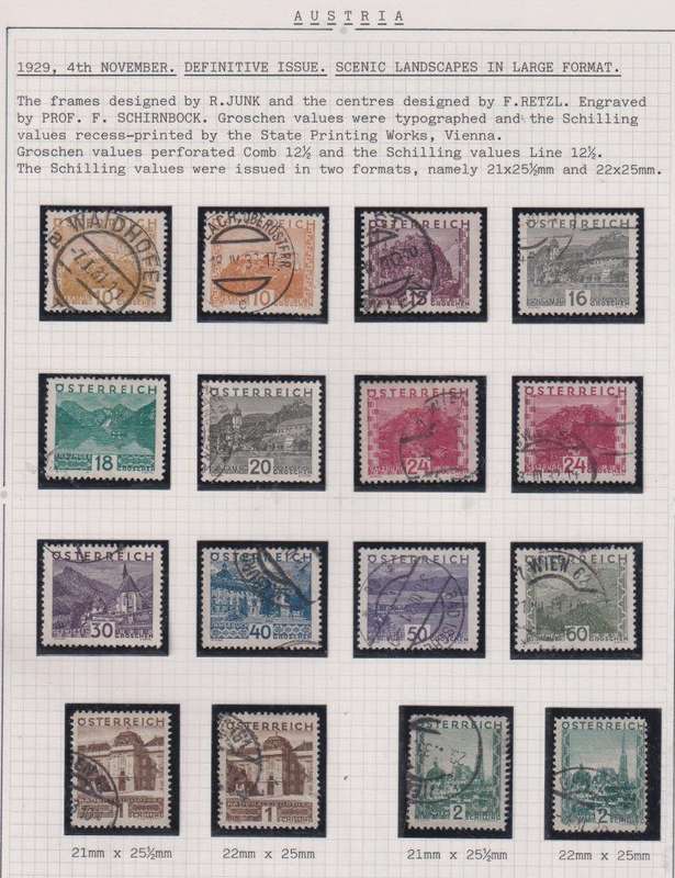 AUSTRIA LOVELY HINGED MINT & USED COLLECTION WRITTEN UP