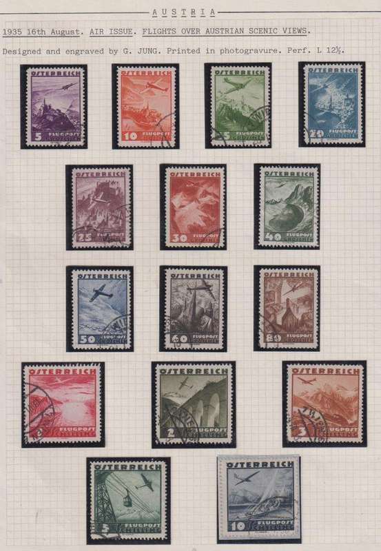 AUSTRIA LOVELY HINGED MINT & USED COLLECTION WRITTEN UP