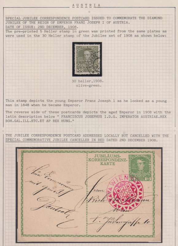 AUSTRIA POSTCARDS ALSO USED IN HUNGARY - A SUPERB LOT
