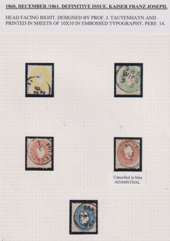 AUSTRIA 1850's - 1880's LOVELY LOT & COVERS  WELL WRITTEN UP
