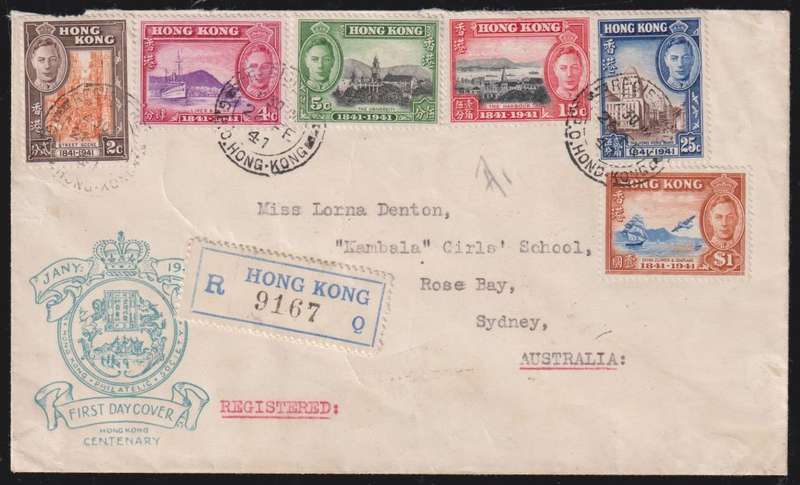 HONG KONG KING GEORGE V1 COVERS
