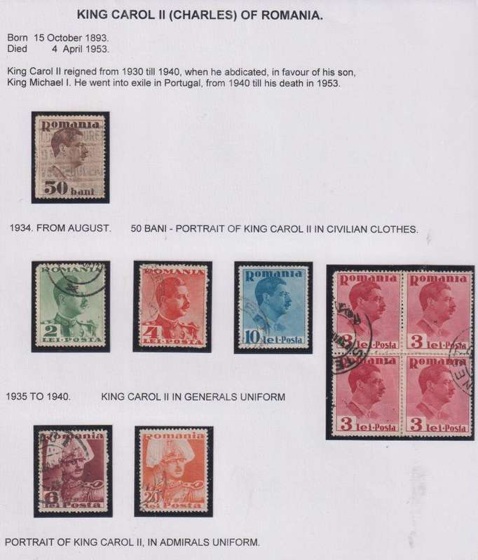 ROUMANIA SUPERB COLLECTION WRITTEN UP HINGED MINT & USED