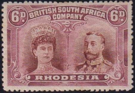 RHODESIA RARE 6d & 8d  DOUBLE HEADS - SG 145a & 8d SG148 CV £880