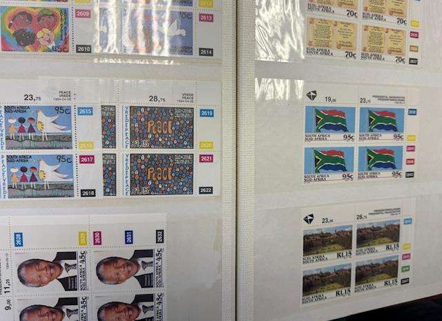 RSA ALMOST COMPLETE COLLECTION OF COMMEM CYLINDER BLOCKS 1961-1994 UM