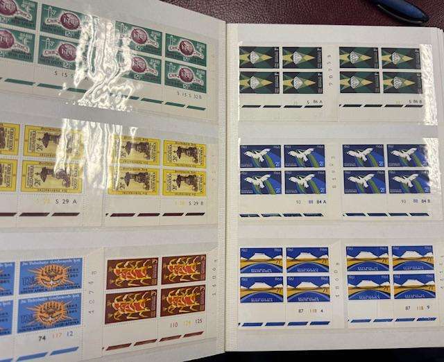 RSA ALMOST COMPLETE COLLECTION OF COMMEM CYLINDER BLOCKS 1961-1994 UM