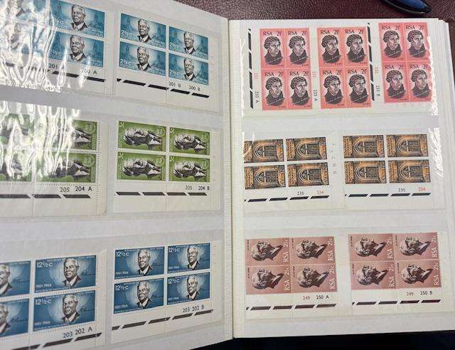 RSA ALMOST COMPLETE COLLECTION OF COMMEM CYLINDER BLOCKS 1961-1994 UM