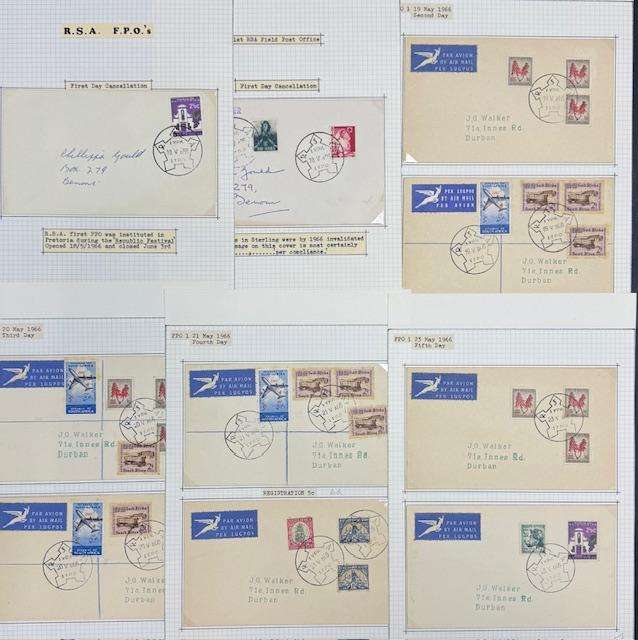 RSA TERRIFIC FIELD POST OFFICE COVER COLLECTION 1960's - 1970's