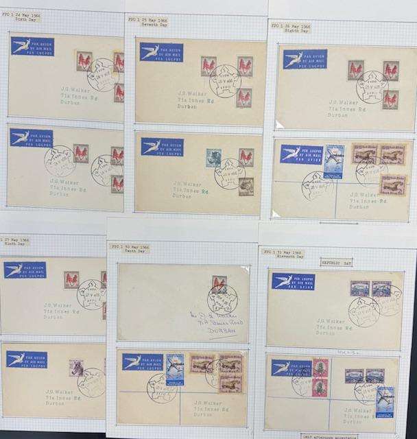 RSA TERRIFIC FIELD POST OFFICE COVER COLLECTION 1960's - 1970's