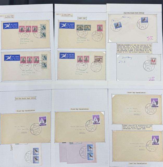RSA TERRIFIC FIELD POST OFFICE COVER COLLECTION 1960's - 1970's