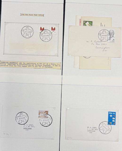RSA TERRIFIC FIELD POST OFFICE COVER COLLECTION 1960's - 1970's